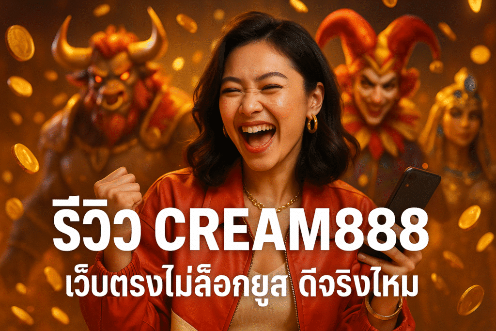 รีวิว CREAM888 เว็บตรงไม่ล็อกยูส ดีจริงไหม
