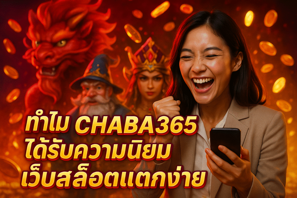 ทำไม CHABA365 ได้รับความนิยม เว็บสล็อตแตกง่าย